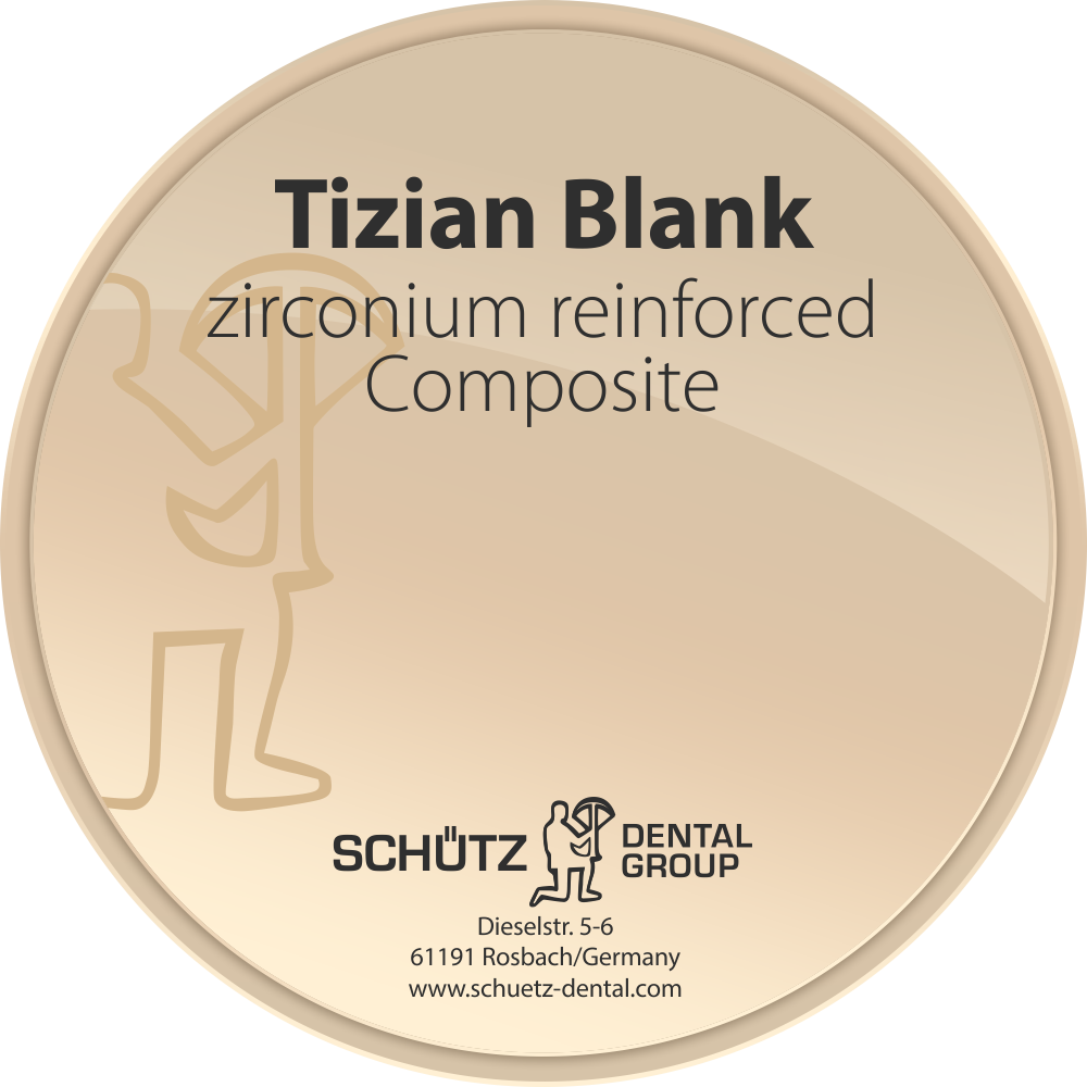 Tizian Blank Zirconia Reinforced Composite 98 x 16 mm, Color: A1